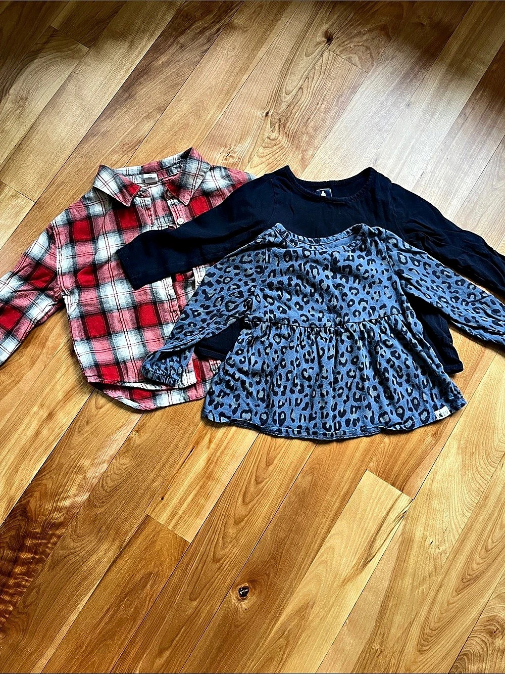 Gap Kids 3-Piece Bundle Long Sleeve Set Blue & Red